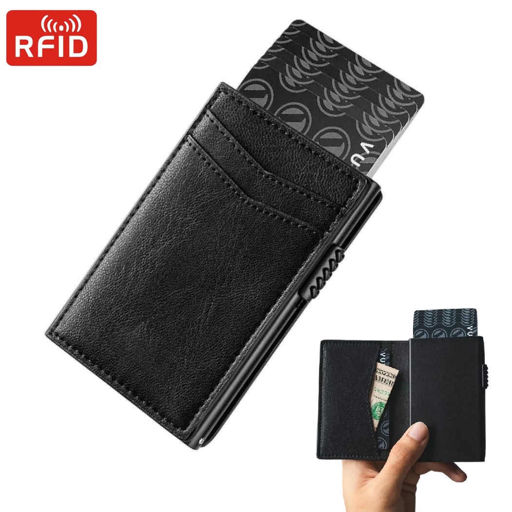 Card Top Loader - Minimalistische herenportemonnee Luxe creditcardhouder met portemonnee