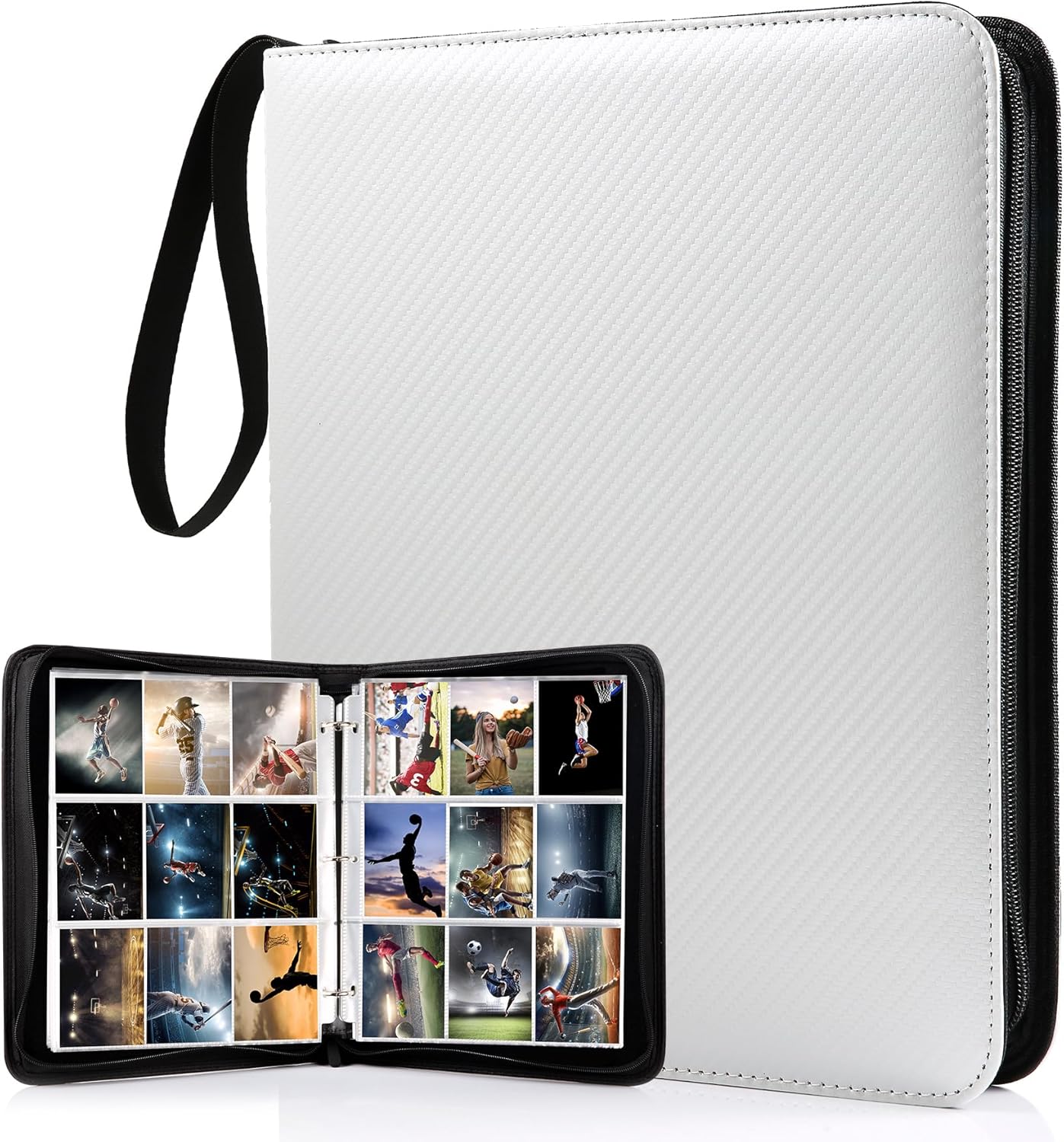 Trading Card Binder - 3-rings ruilkaartenmap, 900 vakken, baseballkaartenmap met