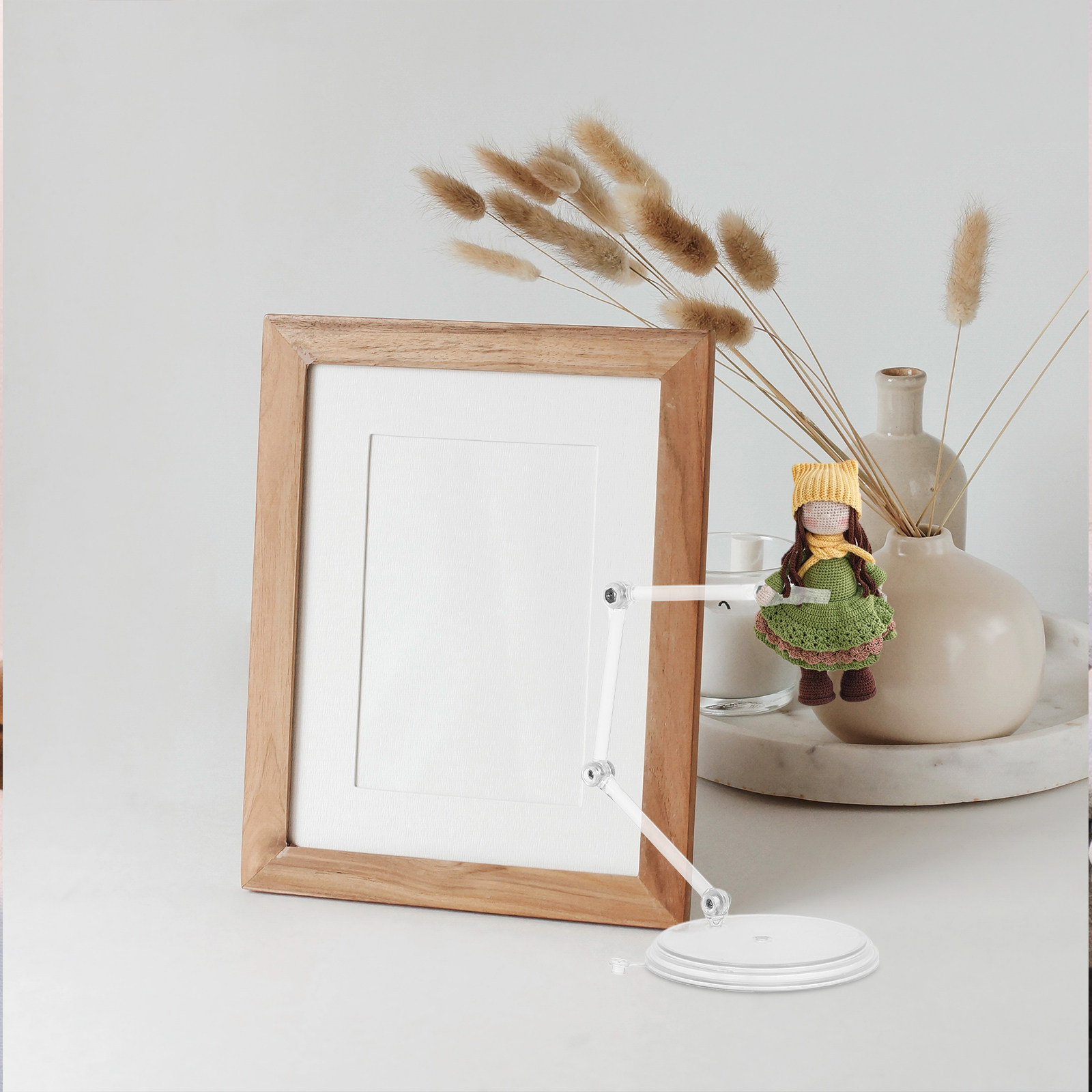 Action Figure Stand - 3-delige transparante, verstelbare, doorzichtige standaard, 4-voudig