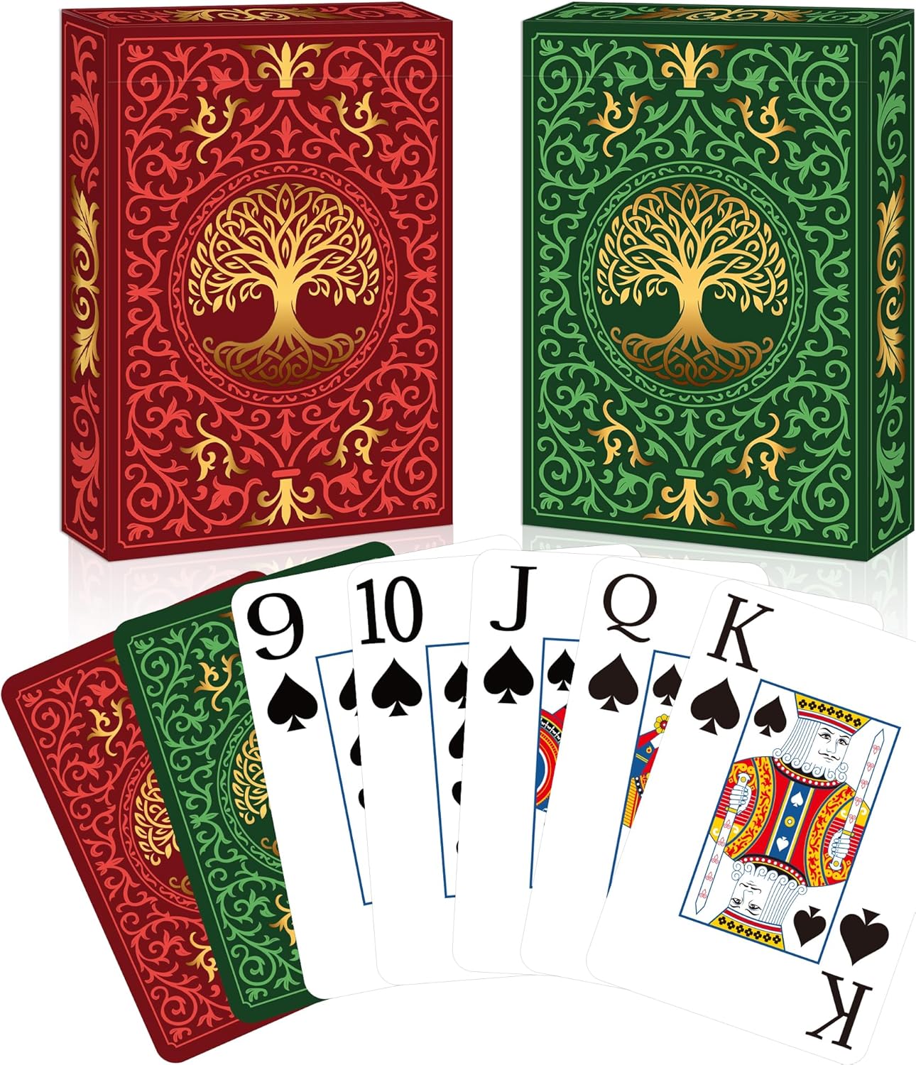 Graded Card Display - 2-pack speelkaarten | Speelkaarten met grote