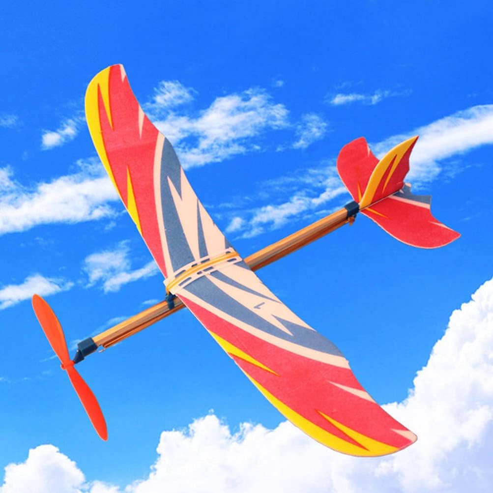 Model Airplane Plastic - 10PCS Vliegtuigmodel Rubberen band Aangedreven zweefvliegtuig