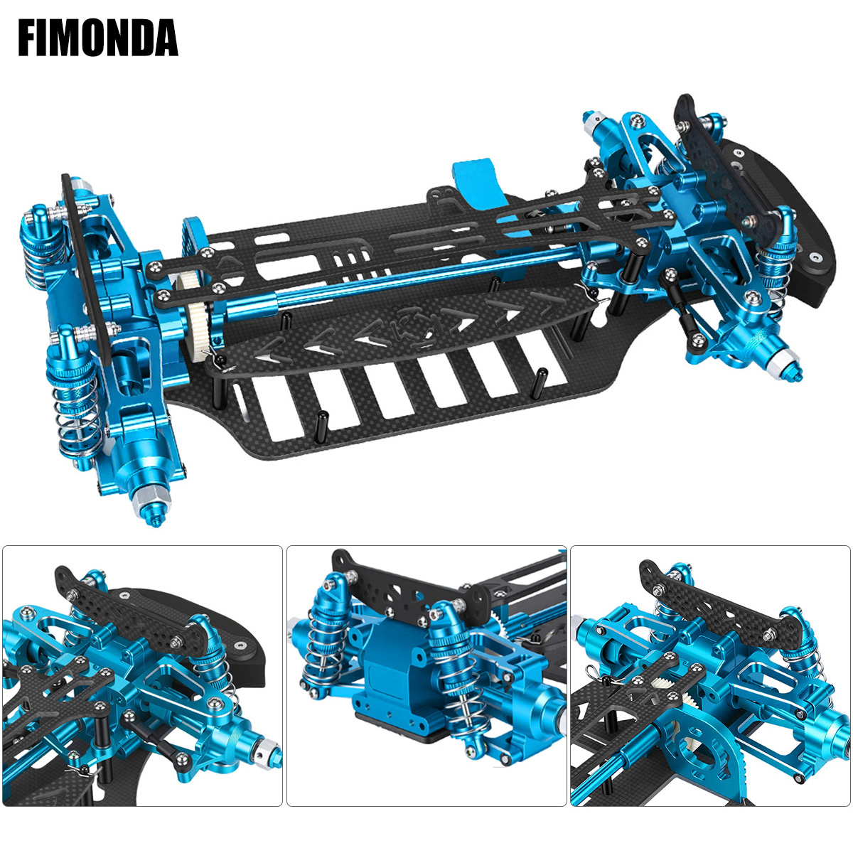 Tamiya Model Rc Car - Aluminium & carbon fiber frame chassis