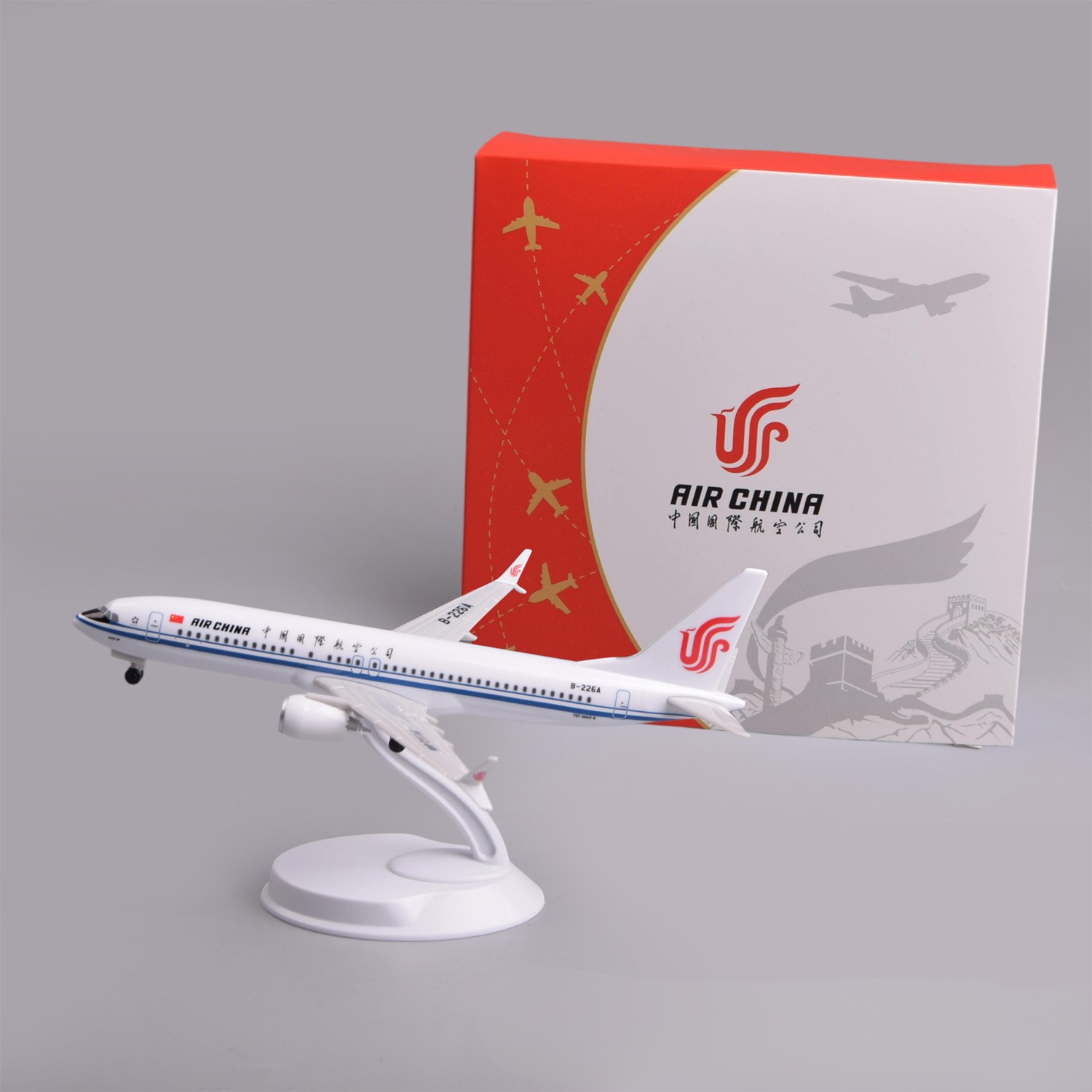 Model Airplane Plastic - 20cm Air China B737Max8 plastic miniatuur