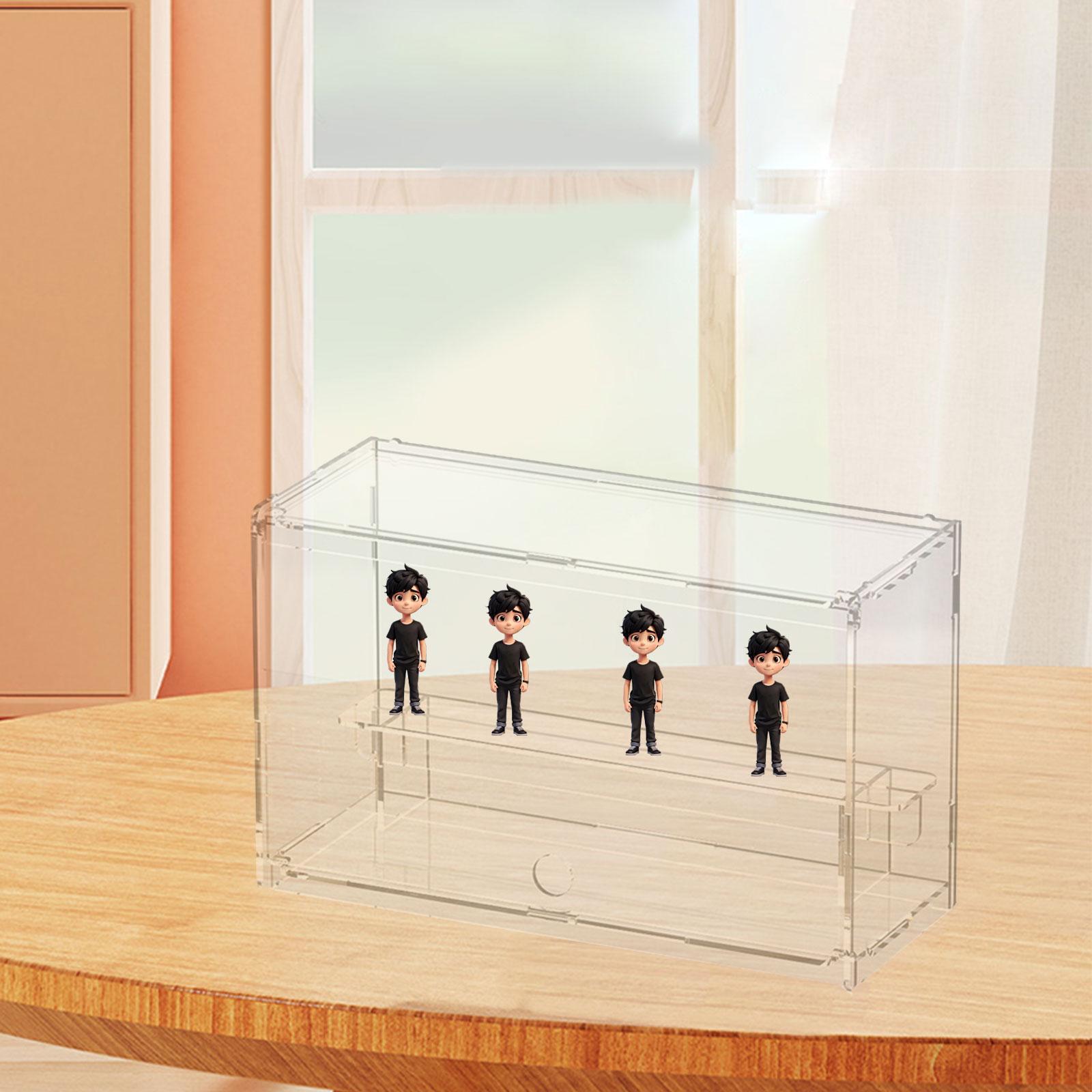 Action Figure Stand - Duidelijke vitrine Modelvitrine met plank Actiefiguurvitrine