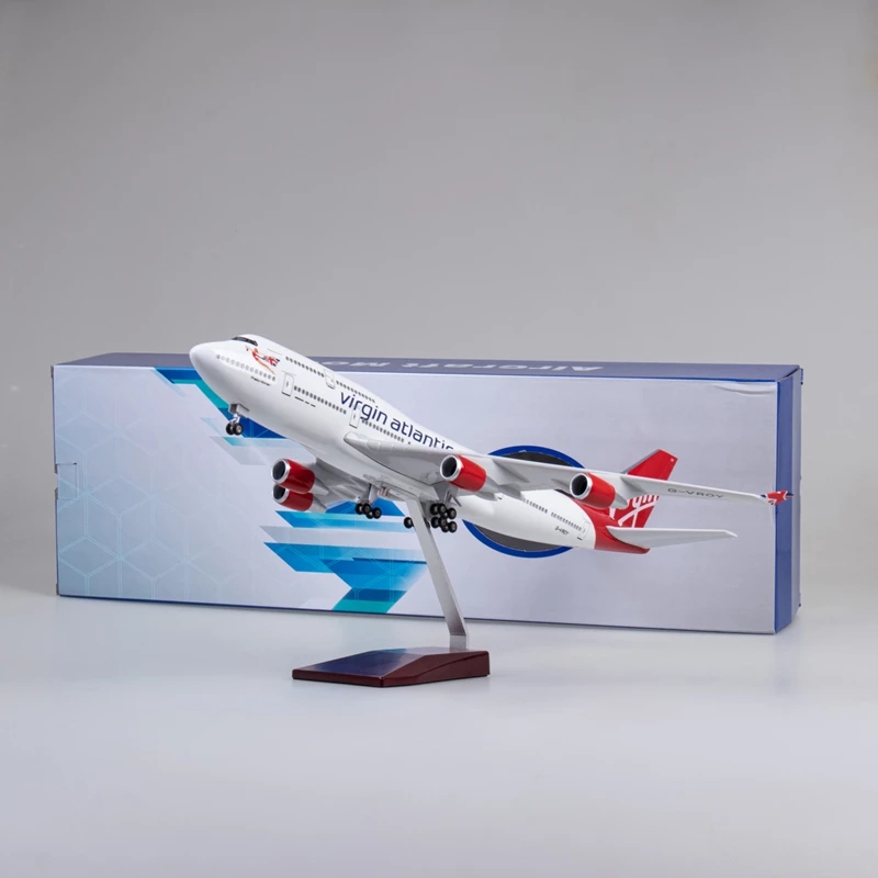 47cm Virgin Atlantic B747 vlie - Model Airplane Plastic recensie en prijs