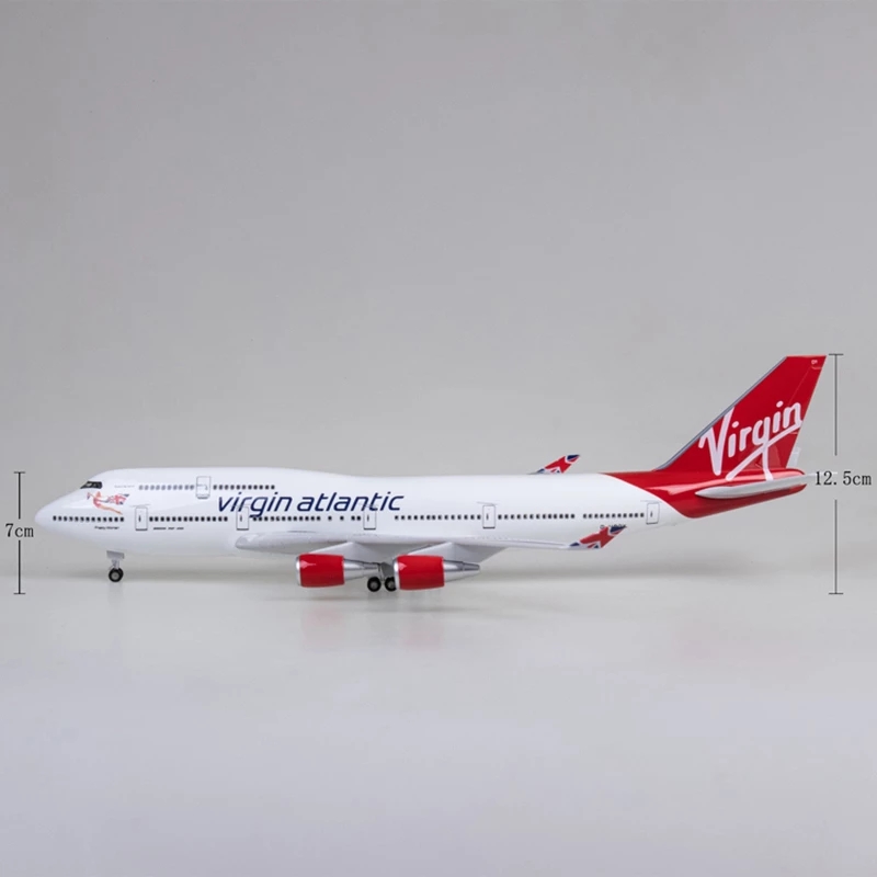 47cm Virgin Atlantic B747 vlie - Model Airplane Plastic recensie en prijs