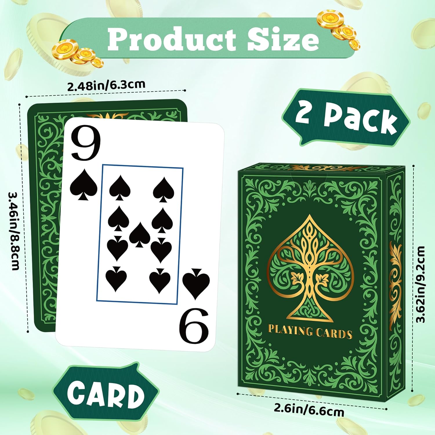 2-pack speelkaarten |   Speelk - Graded Card Display recensie en prijs