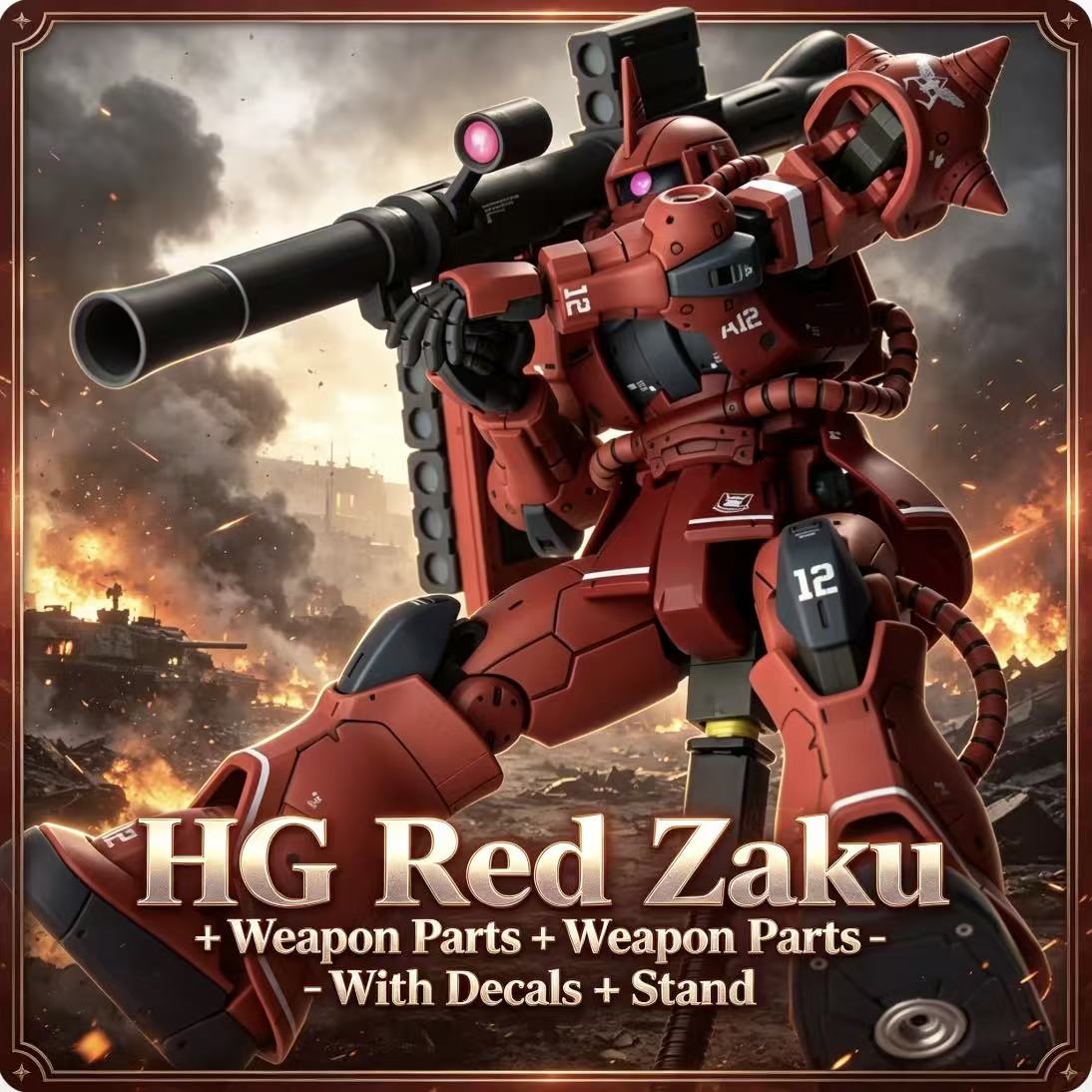 024HG Char's Custom Old Type R - Bandai Model Gundam Hg recensie en prijs